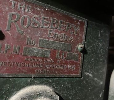 Rosebery Stationary Engine/Pump set